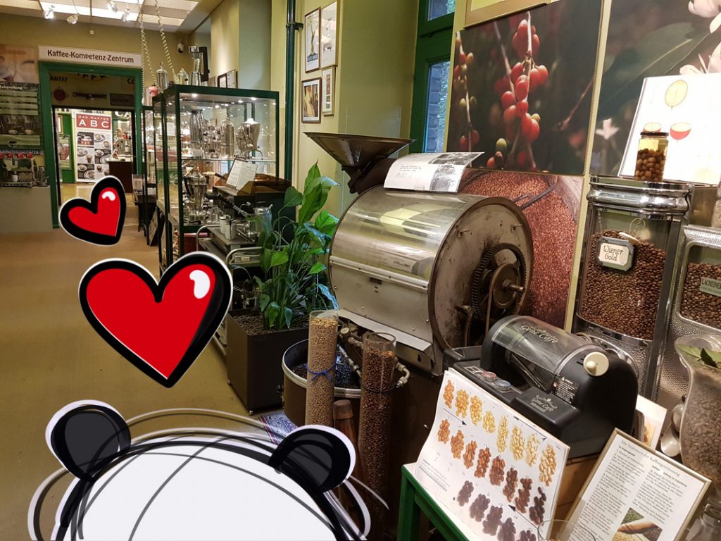 Entrance area of the Viennese Coffee Museum in Vienna, Austria.