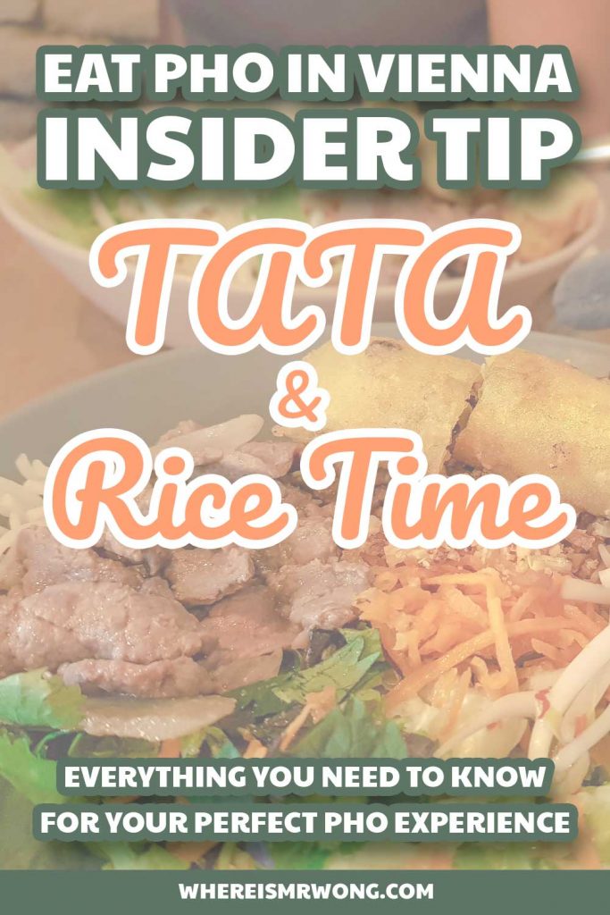 Rice Time and TATA serve Vietnamese Fusion food to the Viennese to ease their cravings for the Southeast Asian cuisine when they just do not have the time to travel to Vietnam by themselves.